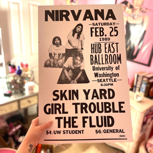 Nirvana Vingage 14 x 22 Print Poster - Picture 1 of 2